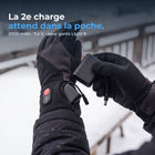 Batterie de rechange 7,4 V prête à glisser dans le poignet du gant
