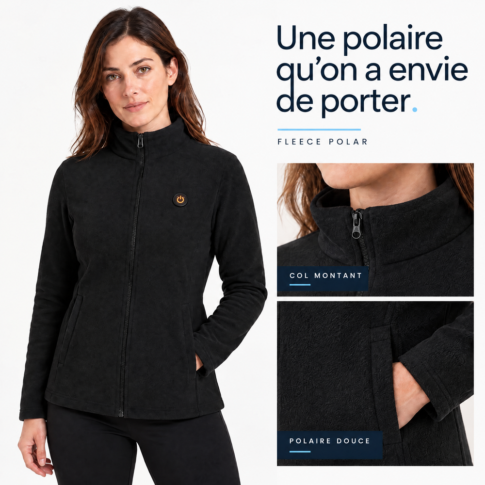 FLINTWRK Fleece Polar femme – details