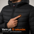 FLINTWRK-knapp: varm på 10 sekunder, 3 nivåer, opptil 12 timer