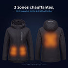 Expedition 14 : 3 zones chauffantes, ventre gauche, ventre droit et dos