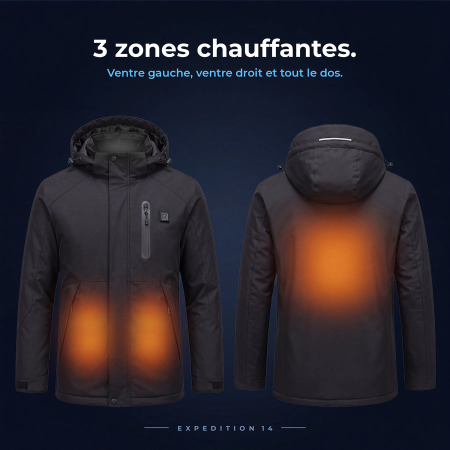 Expedition 14 : 3 zones chauffantes, ventre gauche, ventre droit et dos