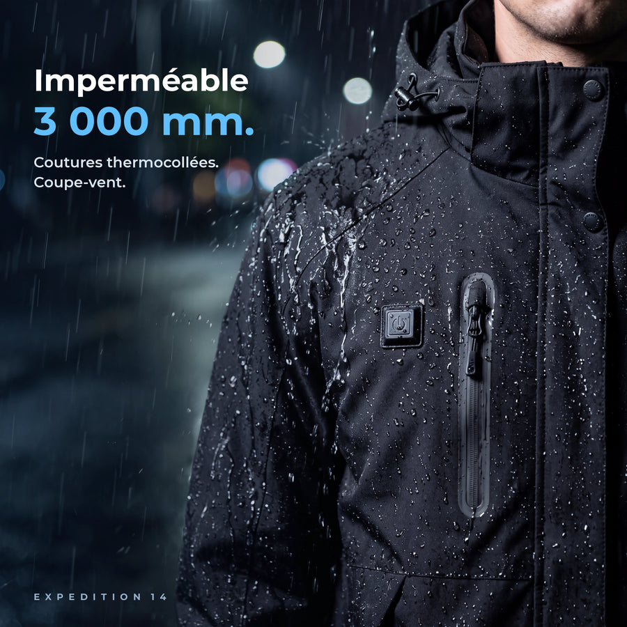 Expedition 14 imperméable 3 000 mm, coutures thermocollées