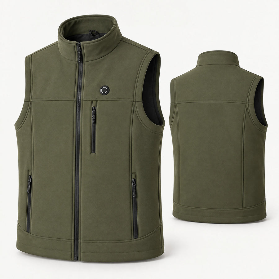 Field 9 – Gilet chauffant technique, vert olive