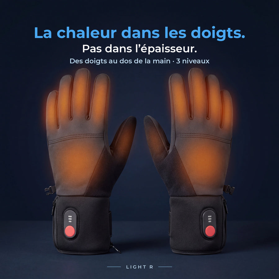 Light R : la chaleur se diffuse dans les doigts et sur le dos de la main