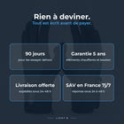 Garanties FLINTWRK : 90 jours pour essayer, garantie 5 ans, livraison offerte, SAV 7j/7