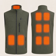 Traverse 9 – Technical heated vest, olive green