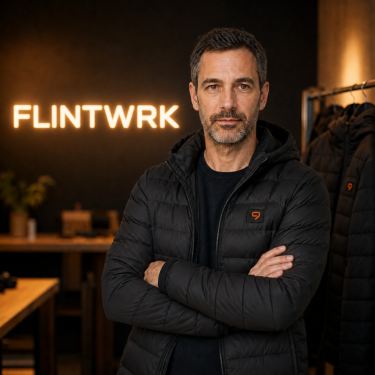 Marc, grunnleggeren av FLINTWRK, i merkevarens verksted