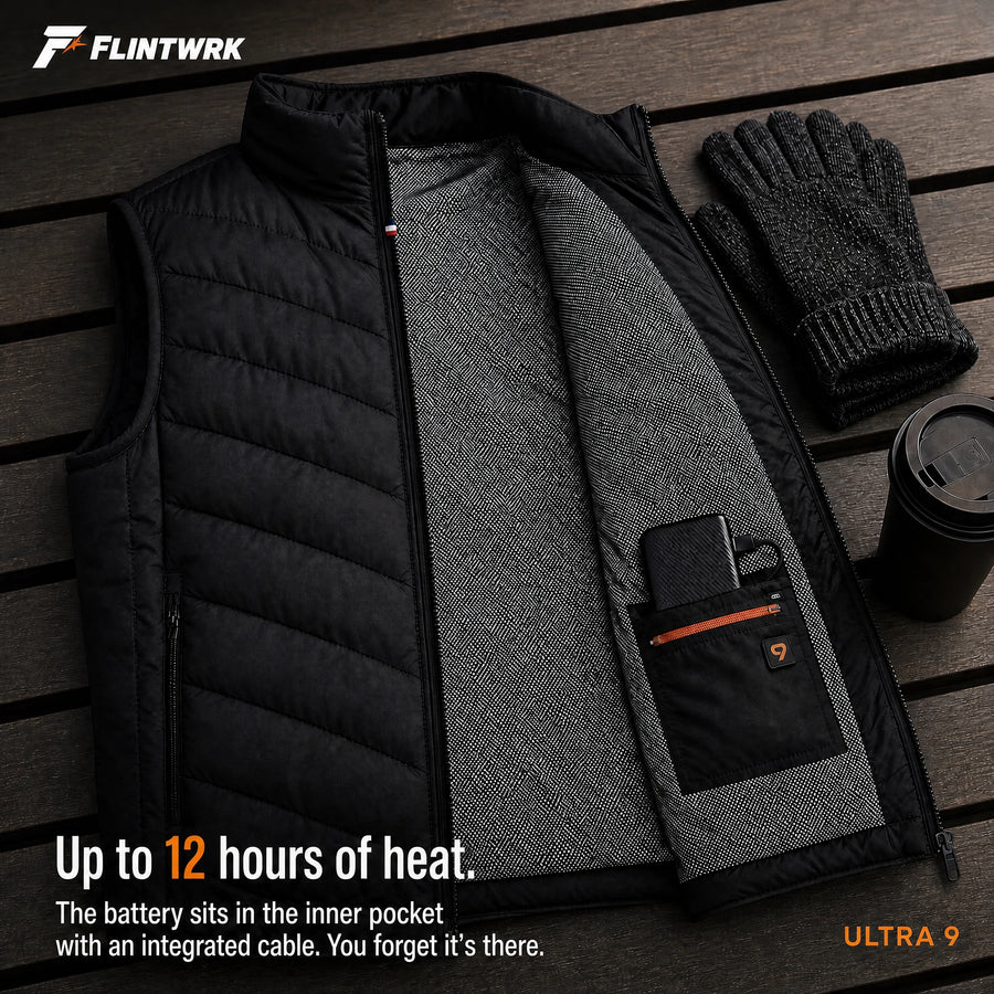 Ultra 9 – Gilet riscaldato con 9 zone riscaldanti — English product information
