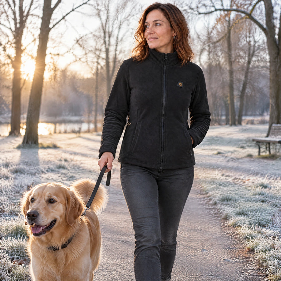 Cliente FLINTWRK en promenade d’hiver